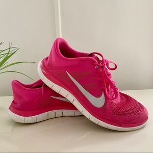 Pink Nike Free Run Shoes